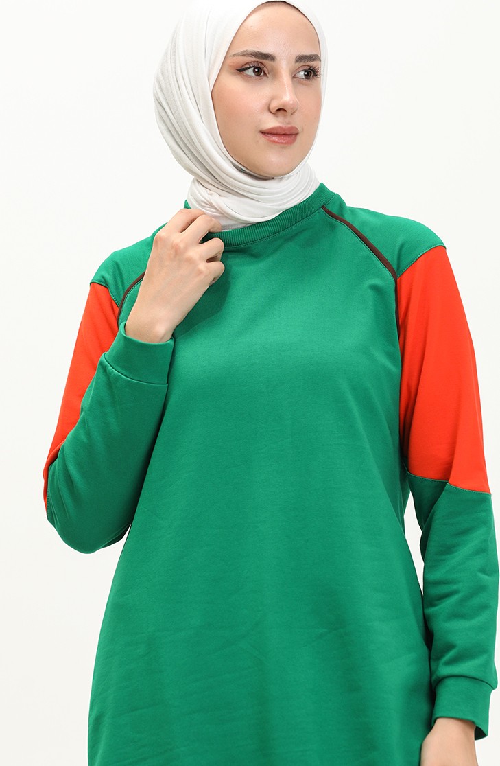 Sefa Merve Garnili Eşofman Takım 71083-02 Yeşil görsel 3