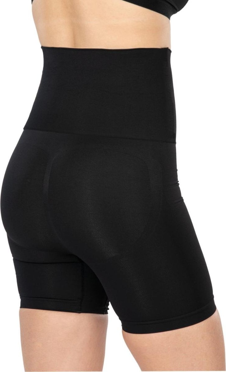 Hace Bazaar Siyah 2091 Önü Dantelli Yüksek Bel Boxer Korse -Hcb görsel 2