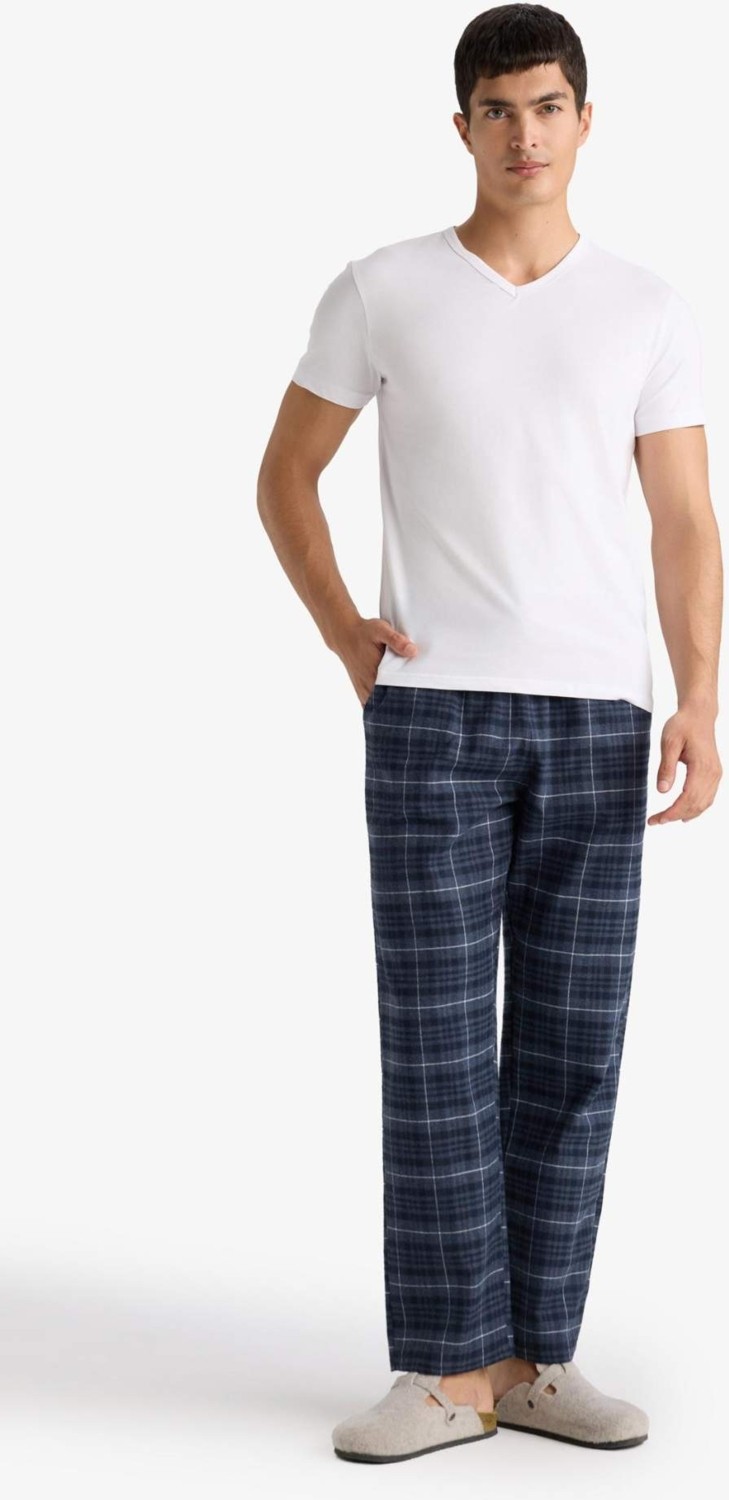 DeFacto Slim Fit V Yaka Tişört L4884AZ25AU görsel 2