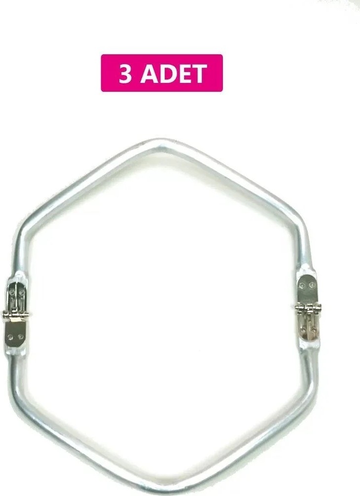 Uravas Store Ieg - Gizli Metal Çanta Bursu, 3 Adet - 22 cm - Metal Çanta Aparatı Çanta Aksesuarı görsel 2