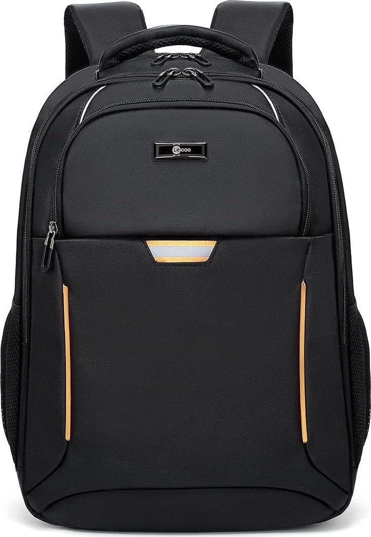 Happy Trend Lecoo BG03 17 Inç Laptop Bölmeli Çok Fonksiyonlu 3 Katmanlı Suya Dayanıklı Sırt Çantası Siyah