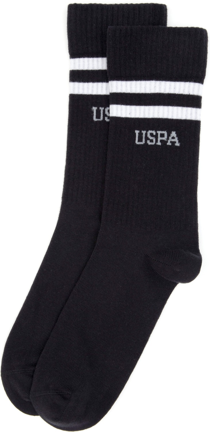 U.S. Polo Assn. Erkek Siyah 2'li Tenis Çorabı 50317940-VR046