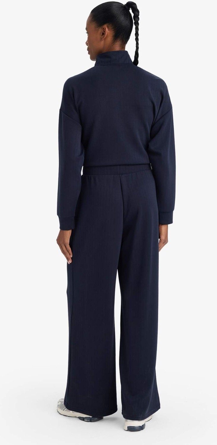 DeFacto Ultra Yumuşak Wide Leg Cepli Geniş Paça Uzun Boy Modal Sporcu Pantolon F9493AX26SP görsel 5