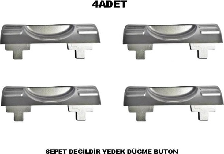 OEM Motek Çamaşır Sepeti Yedek Açma Kapama Buton,düğme 40LT-80LT 4 Adet görsel 3