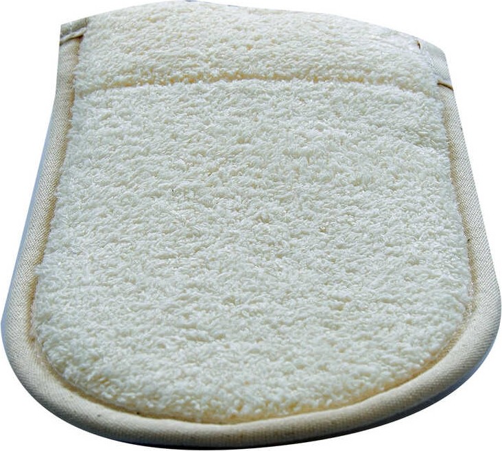 TeknoKapsül Doğal Kabak Lifli Banyo Duş Eldiveni Kese 15X25 cm görsel 2