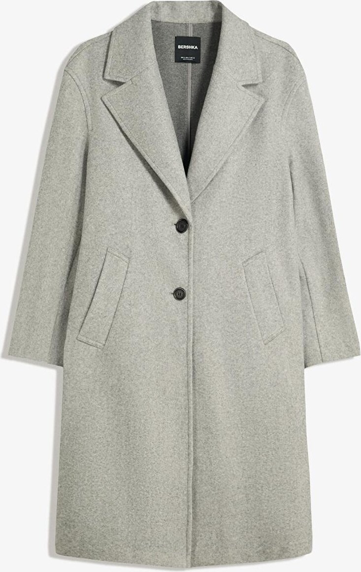 Allbucks Bershka, Yumuşak Dokulu Uzun Kaban ABBRS00025 görsel 4