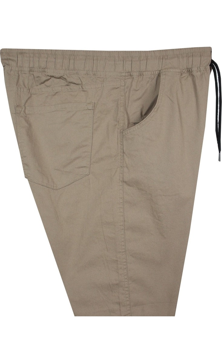 Maruf Shop Erkek Büyük Beden 100 KILO-180 Kilo Arası Için Uygun Bağcıklı Gabardin Pantolon Siyah görsel 3