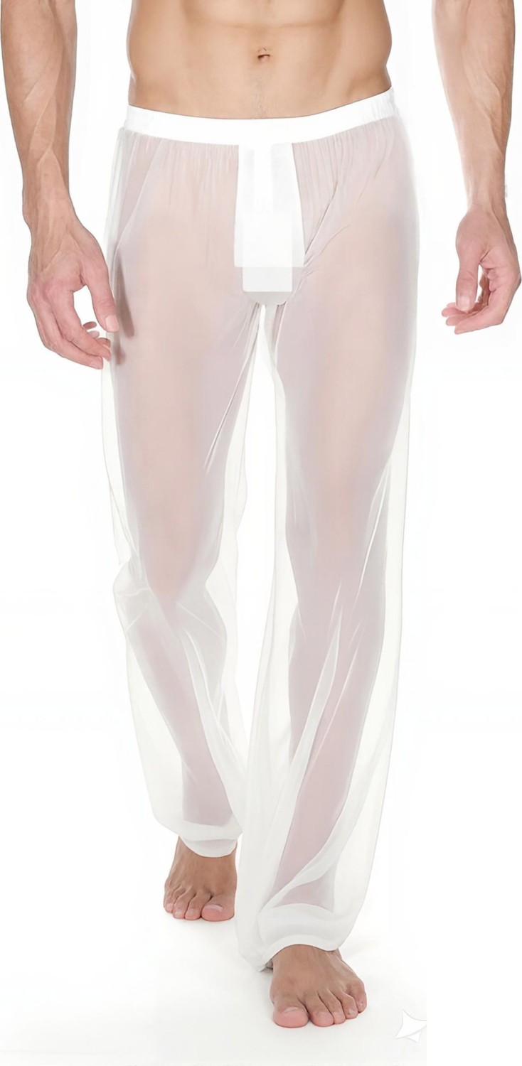 La Blinque Erkek Beyaz Tül Pijama La Blinque