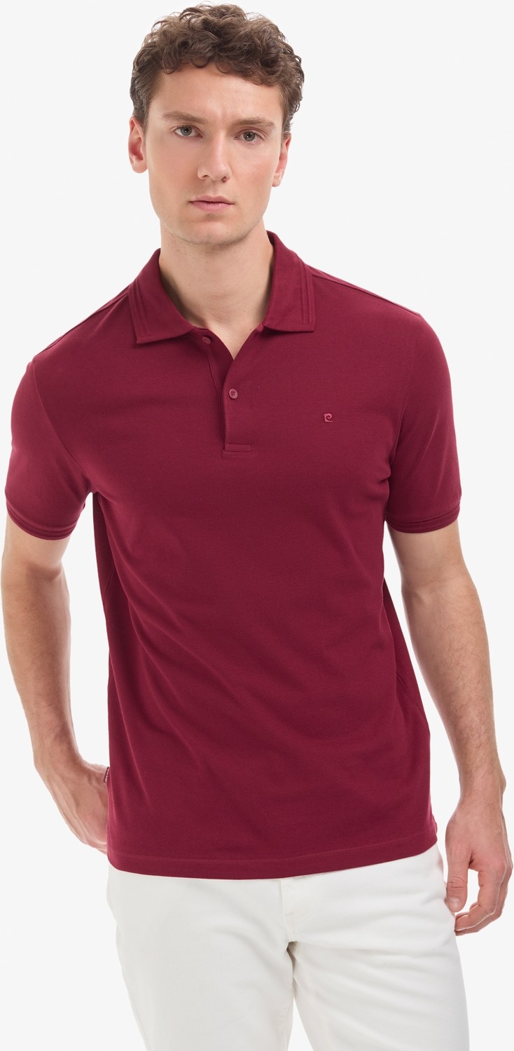 Pierre Cardin Erkek Koyu Mavi Regular Fit %100 Pamuk Kıvrılmaz Düğmeli Polo Yaka Basic Tişört 50325312-VR032 görsel 8