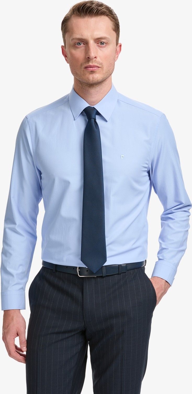 Pierre Cardin Erkek Siyah Regular Fit Uzun Kollu Basic Gömlek 50325337-VR046