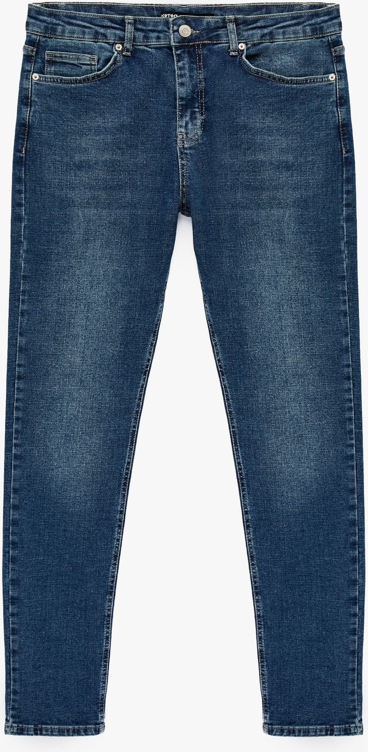 Koton Normal Bel Cepli Pamuklu Skinny Jean Pantolon - Michael Jean görsel 2