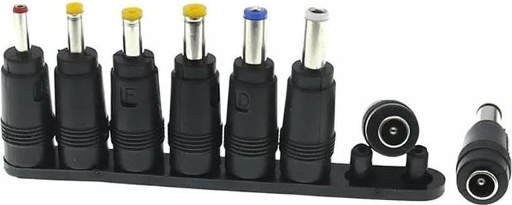Aesco 8in1 5.5 * 2.1-2.5mm Adaptör Dc Uç Çevirici Set Konnektör Başlık görsel 2