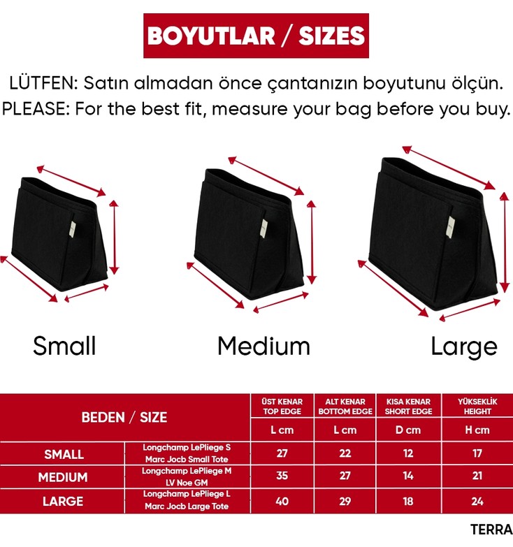ATG Aguelle Çanta İçi Organizer Terra Small, Günlük Kullanım görsel 5