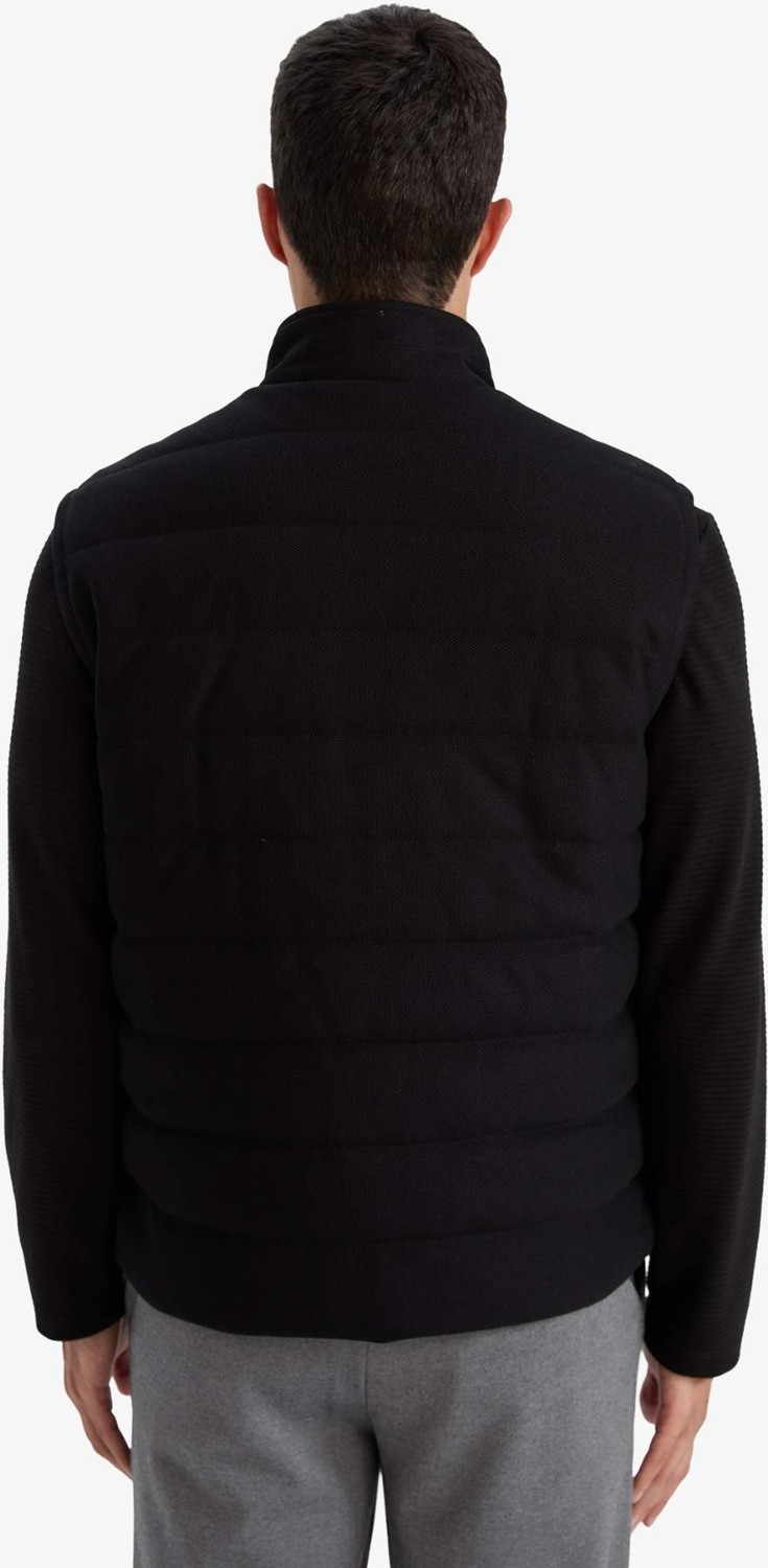 DeFacto Slim Fit Dik Yaka Astarlı Fermuarlı Cepli Mevsimlik Yelek D7536AX26SP görsel 7