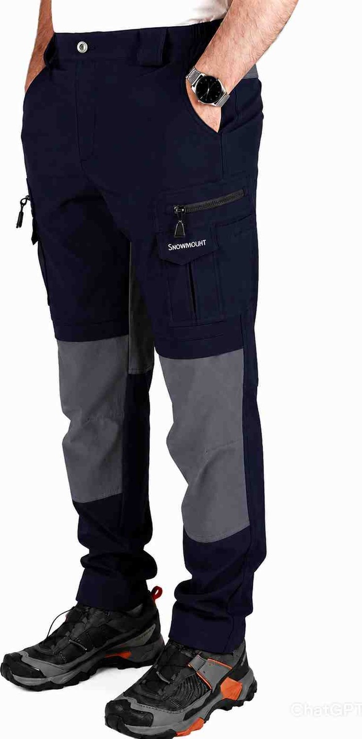 Snowmount Erkek Outdoor Mevsimlik Trekking Pantolonu Likralı Su Itici Taktik Kargo Cep