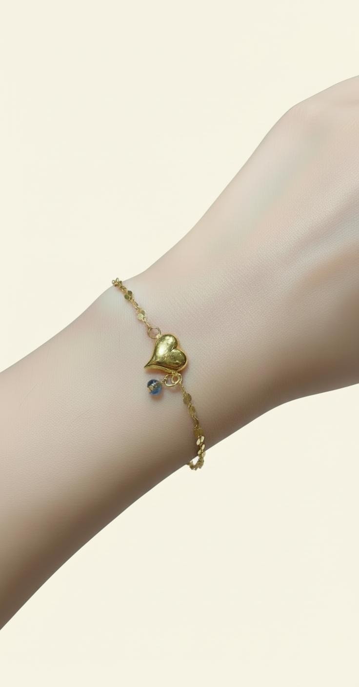 Kuyumcu Nurettin 3.20 gr (Gram Aynalı Kalp Uçlu 22 Ayar Altın