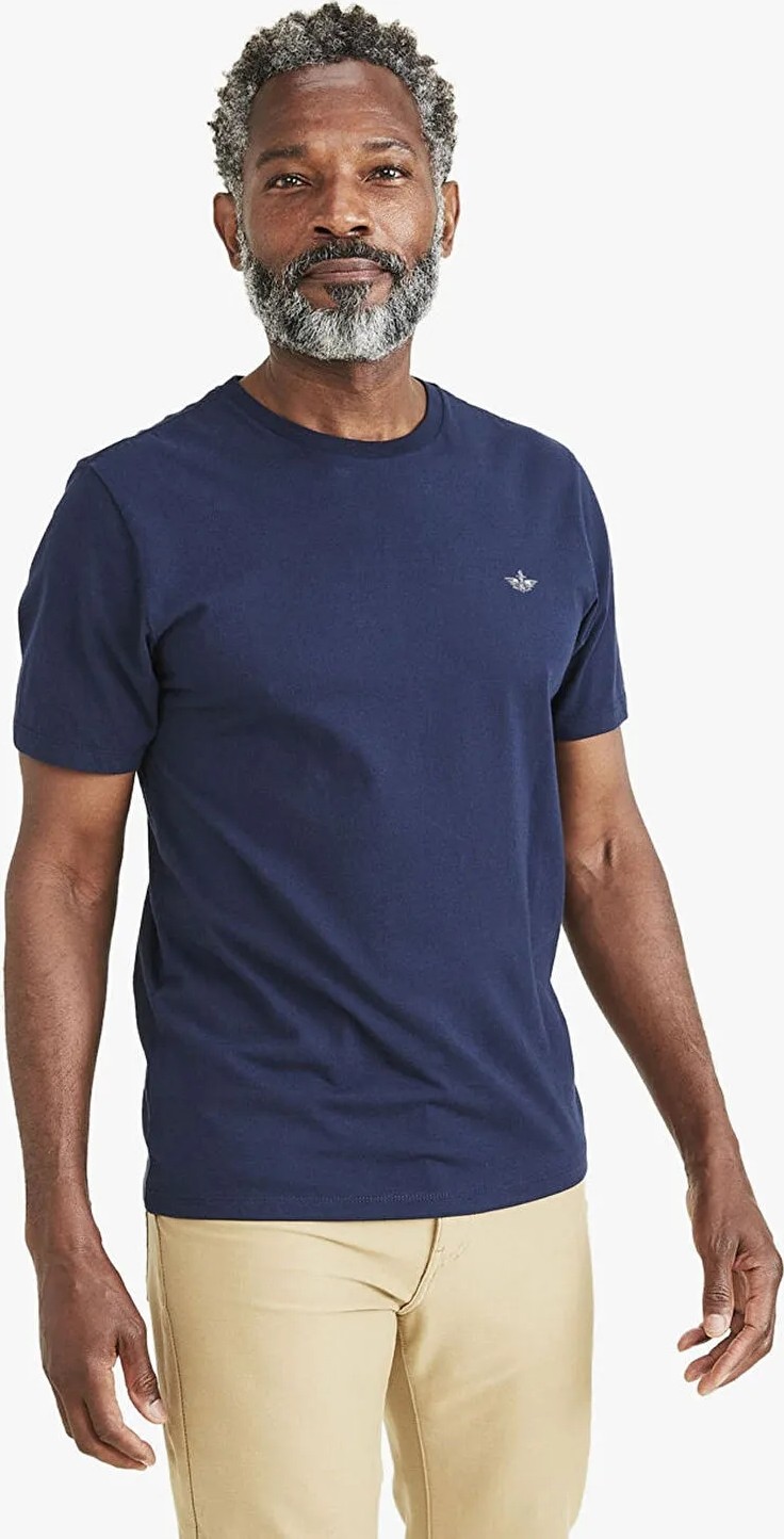 Dockers Yuvarlak Yaka Lacivert Tişört