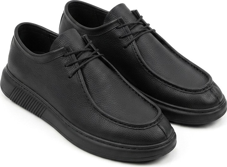 Zerenyus ZRJ170 Yüksek Kalite Bağcıklı Casual Model Erkek Klasik Ayakkabı - Siyah görsel 7