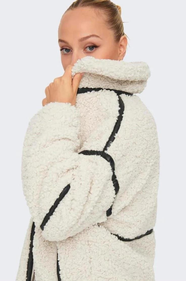 Only Onlparıs Teddy Jacket Lıfe Otw cc Beyaz 15322440 görsel 2