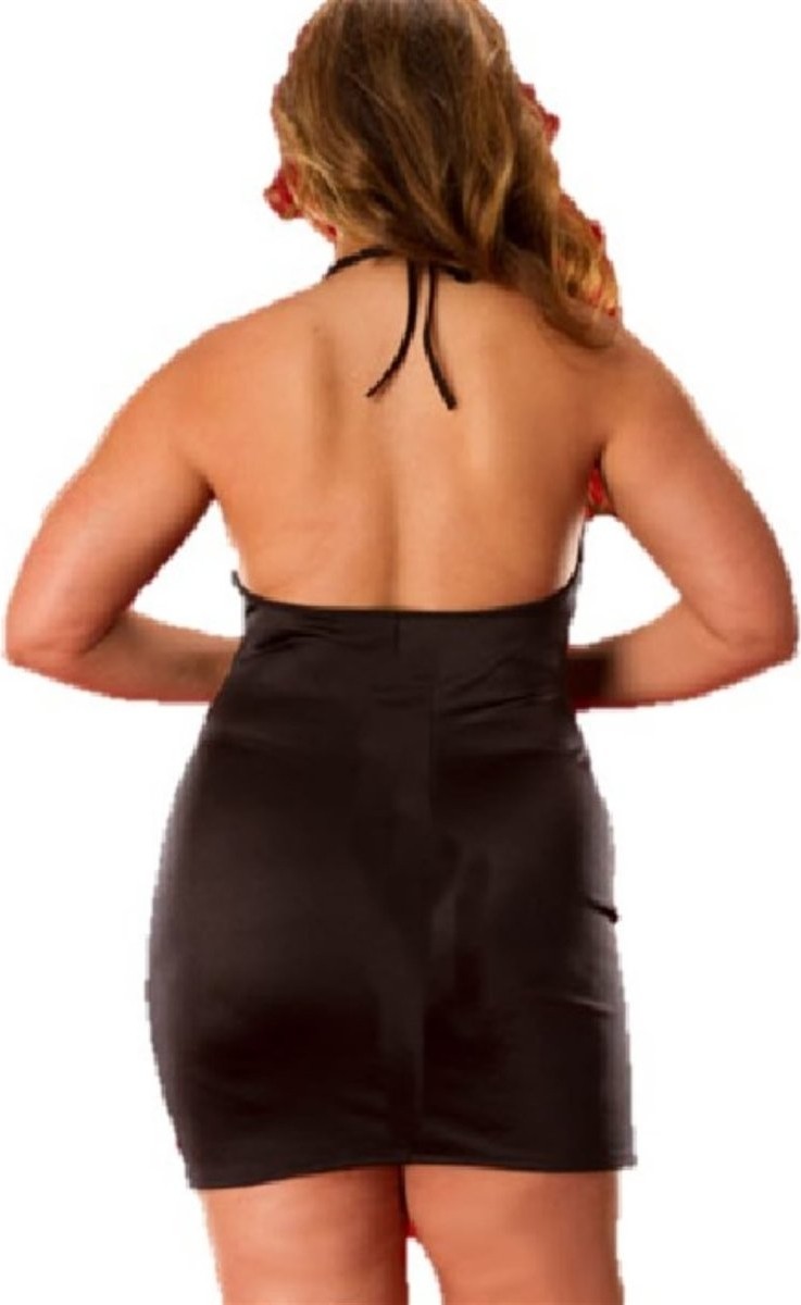 Hace Bazaar Büyük Beden Mini Elbise BR031042 görsel 4