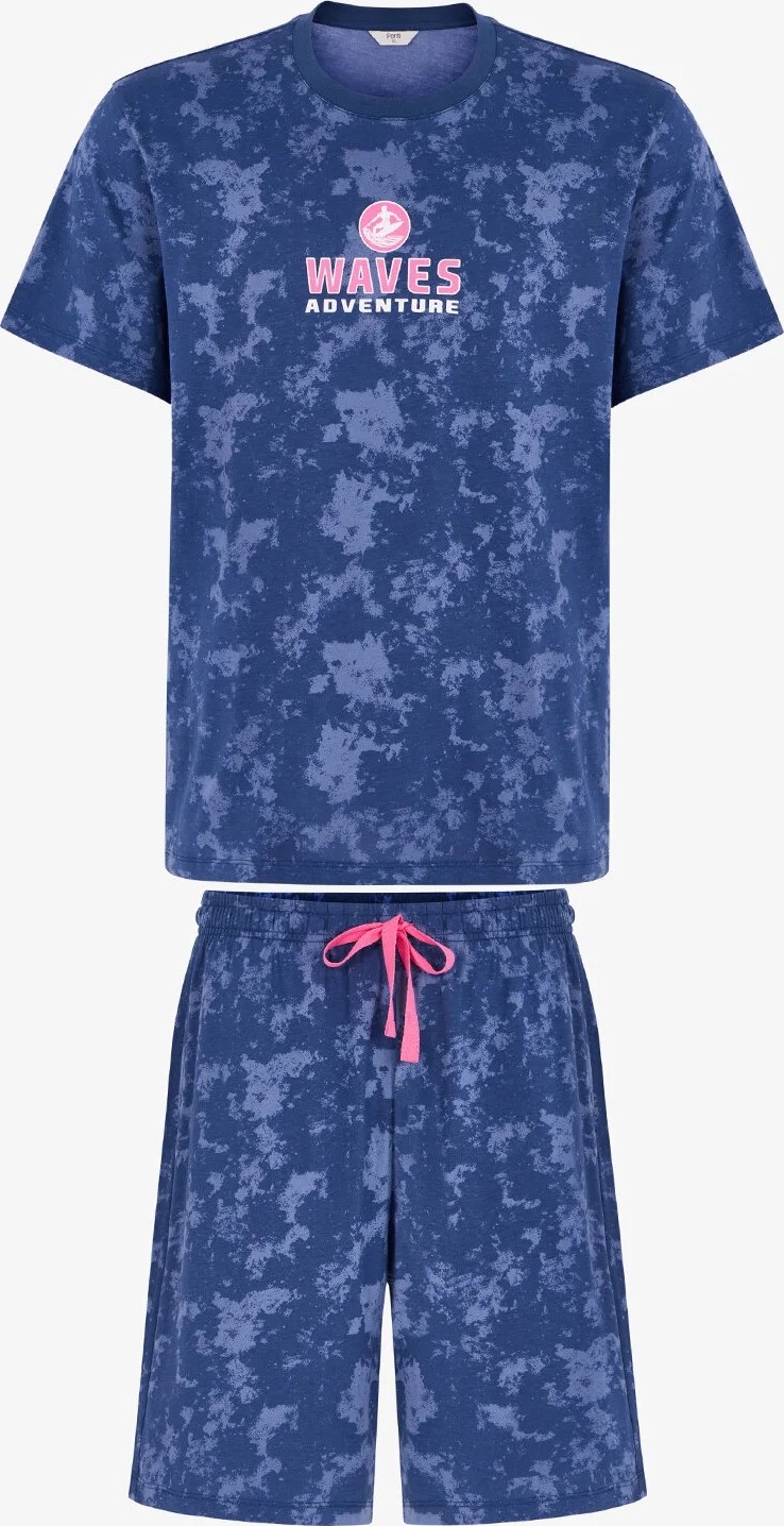 Penti Erkek Wave Rider Kısa Kollu Şort Pijama Takımı