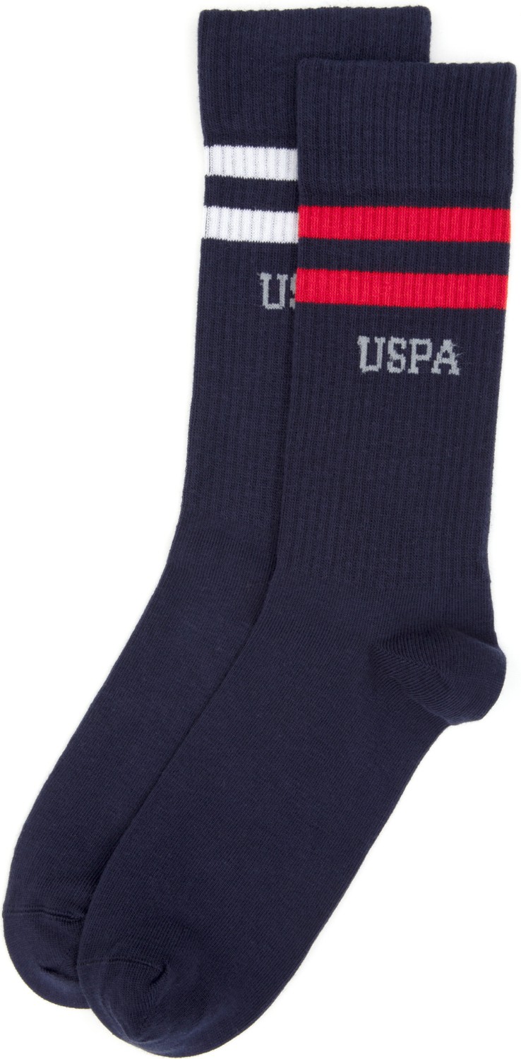 U.S. Polo Assn. Erkek Siyah 2'li Tenis Çorabı 50317940-VR046