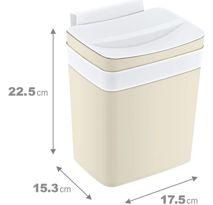 Resim Şık ve Pratik Soft Askılı 4l Çöp Kutusu, Ev ve Ofis Için Ideal 