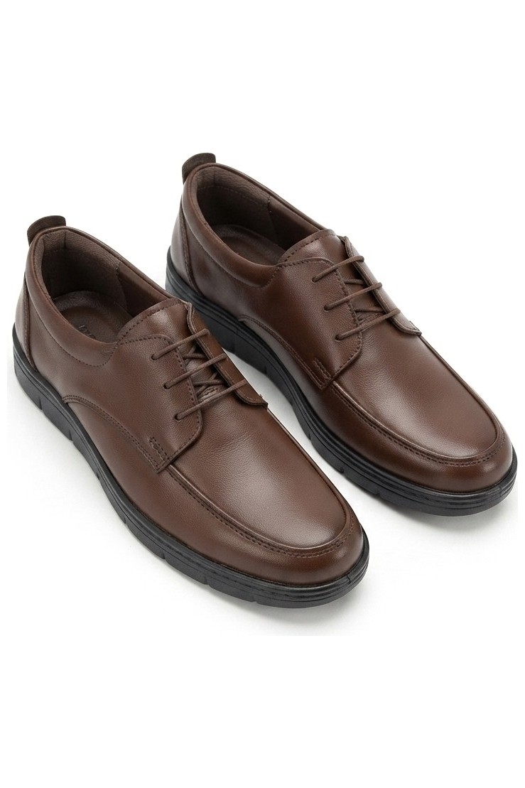 Zerenyus ZRJ0510 Business Casual Bağcıklı Erkek Klasik Ayakkabı - Siyah görsel 8