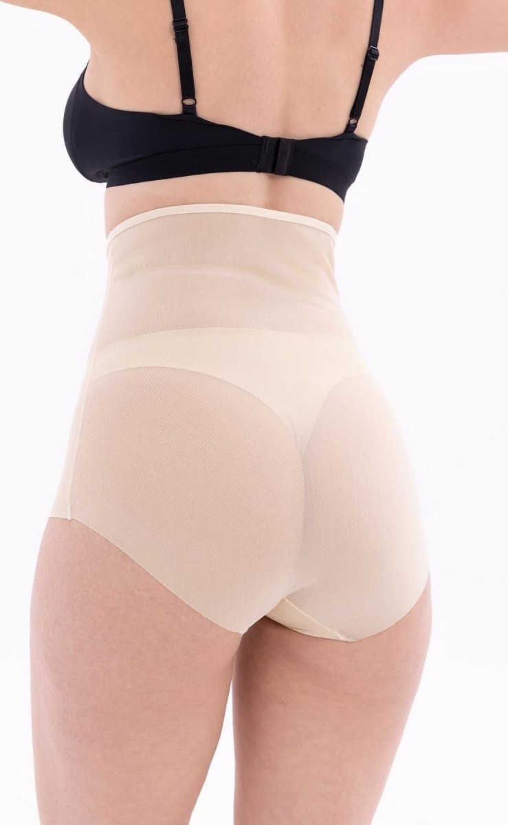 Hace Bazaar Ten 2706 Lazer Tül Toparlayıcı Slip Hayalet Korse -Hcb görsel 4