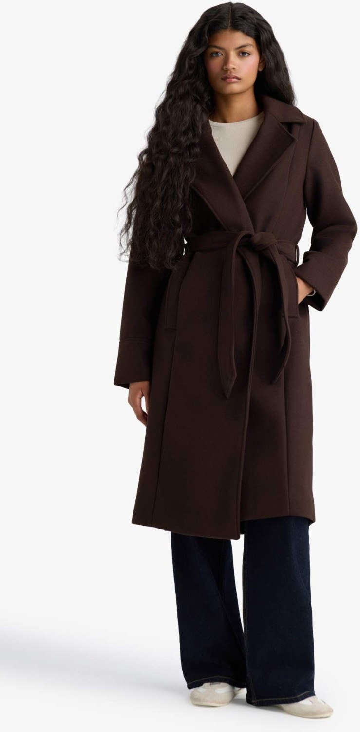 DeFacto Regular Fit Kuşaklı Kaşe Kaban F1207AX25WN