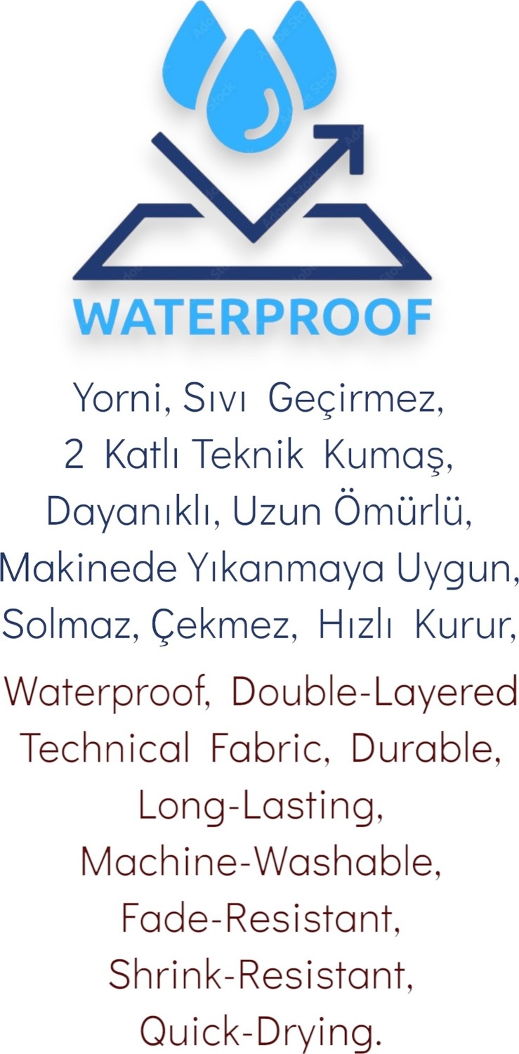 Yorni 2 ADET Family ve Zoo 30X35CM Islak Kuru Çanta Sıvı Geçirmez Fermuarlı Askılı Çok Amaçlı Organizer Mayo ve Kirli Çamaşır Çantası, Makinede Yıkanabilir görsel 2