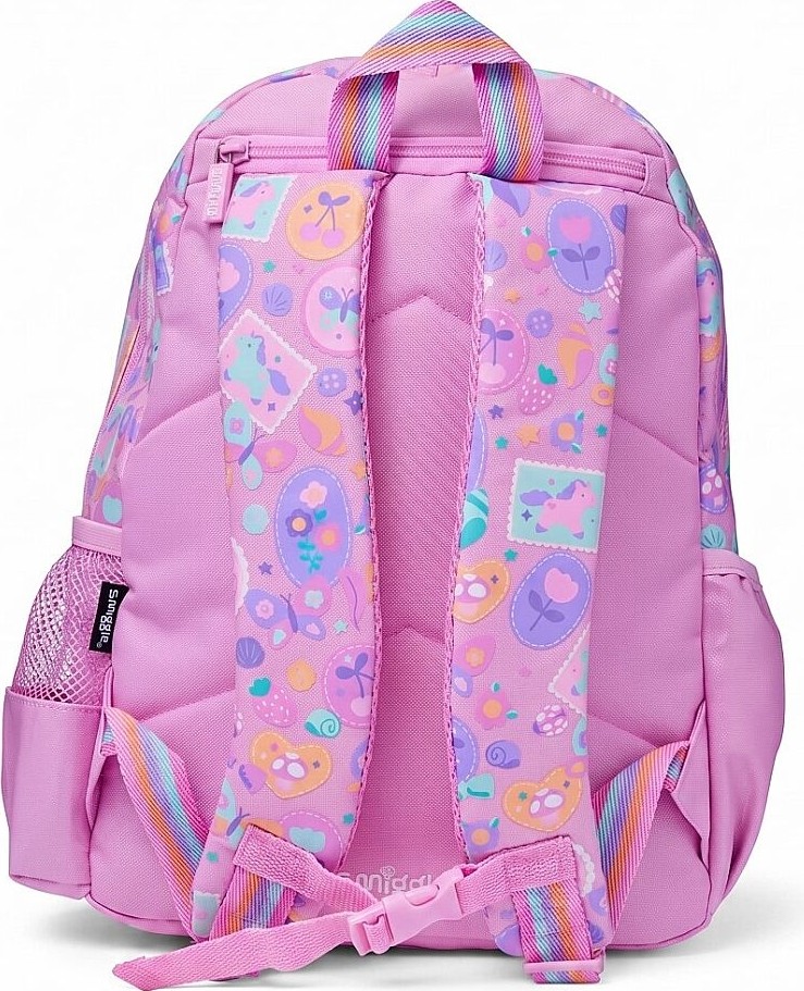 Smiggle Little Journeys Junior Kapüşonlu Karakter Sırt Çantası Pembe 458340 görsel 2