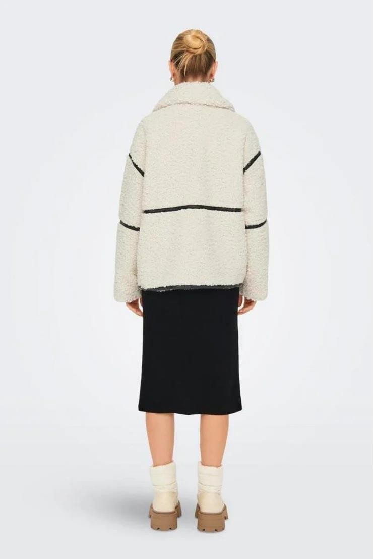Only Onlparıs Teddy Jacket Lıfe Otw cc Beyaz 15322440 görsel 4