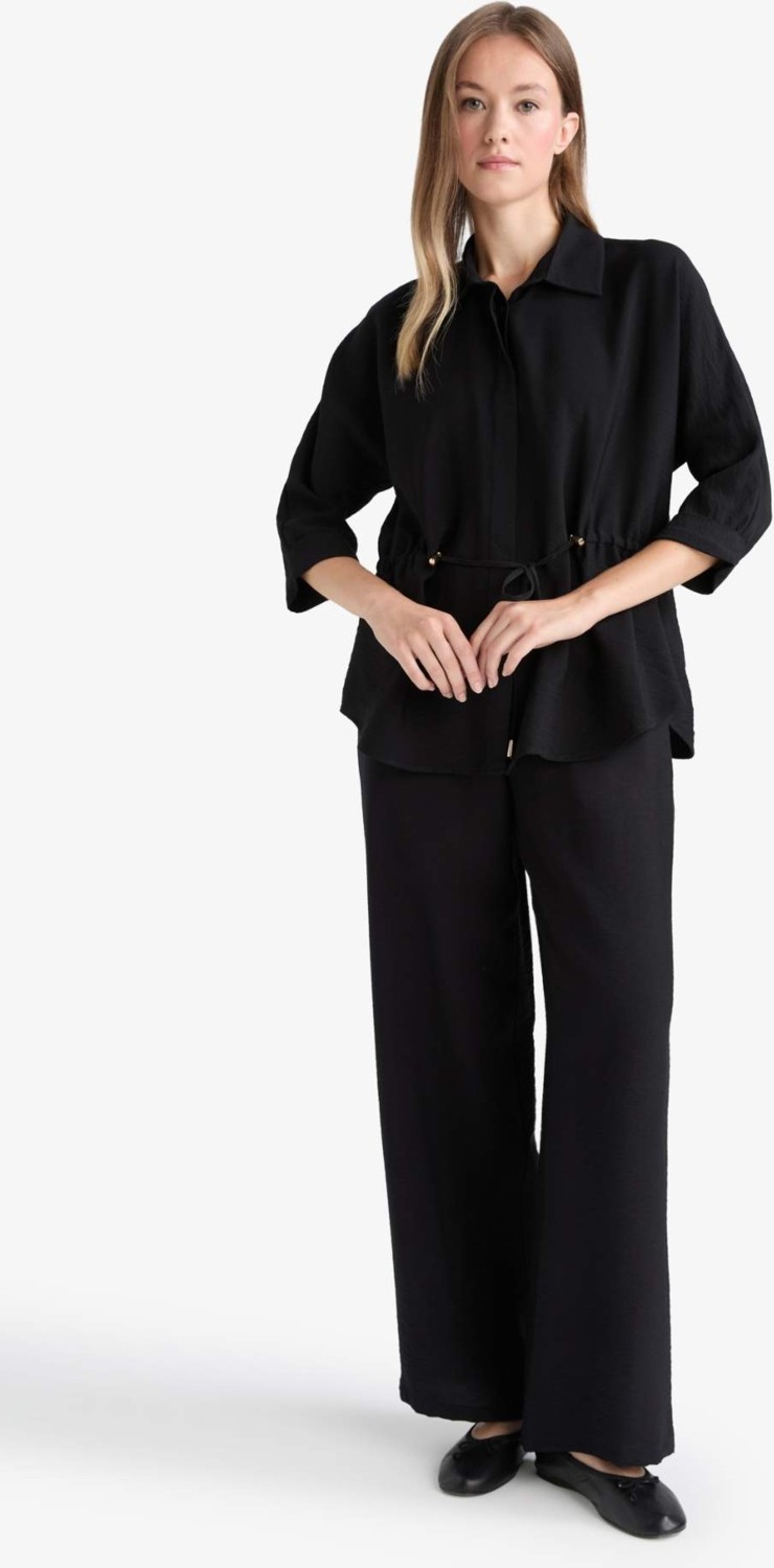 DeFacto Straight Fit Geniş Paça Pantolon F3420AX25AU görsel 4