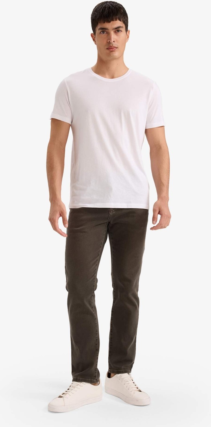 DeFacto Sergio Regular Fit Normal Bel Boru Paça Jean Pantolon G3235AX25AU görsel 6