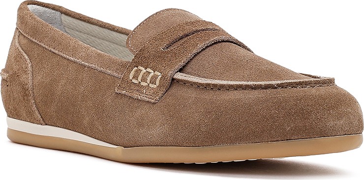 Derimod Kadın Vizon Süet Deri Loafer 26PFD370910 görsel 7