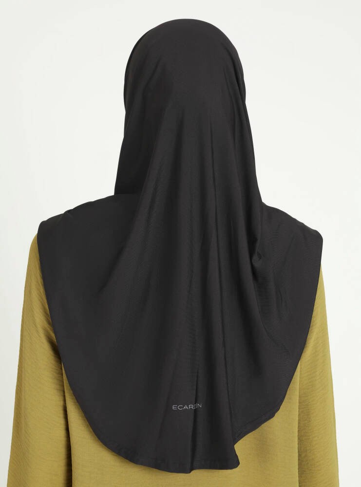 Ecardin Bone Çeneli Spor Mikro Scarfs Hijab görsel 3