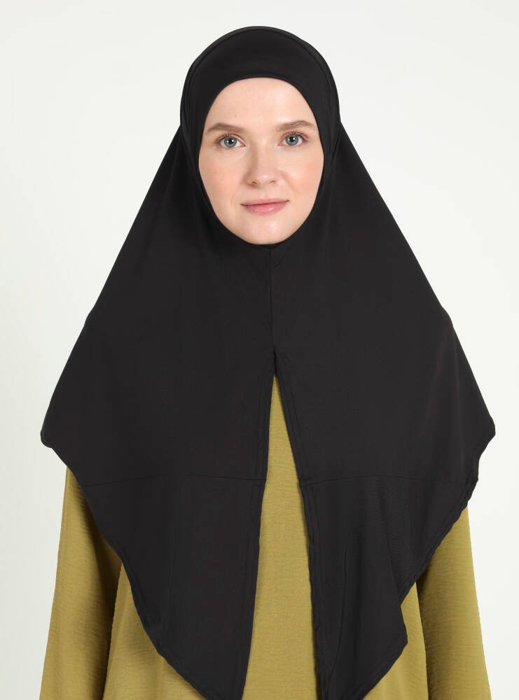 Ecardin Bone Çeneli Spor Mikro Scarfs Hijab görsel 4