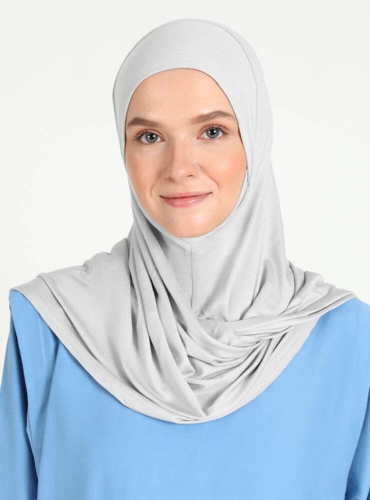 Ecardin Bone Çeneli Rahat Viskon Scarfs Hjab görsel 5