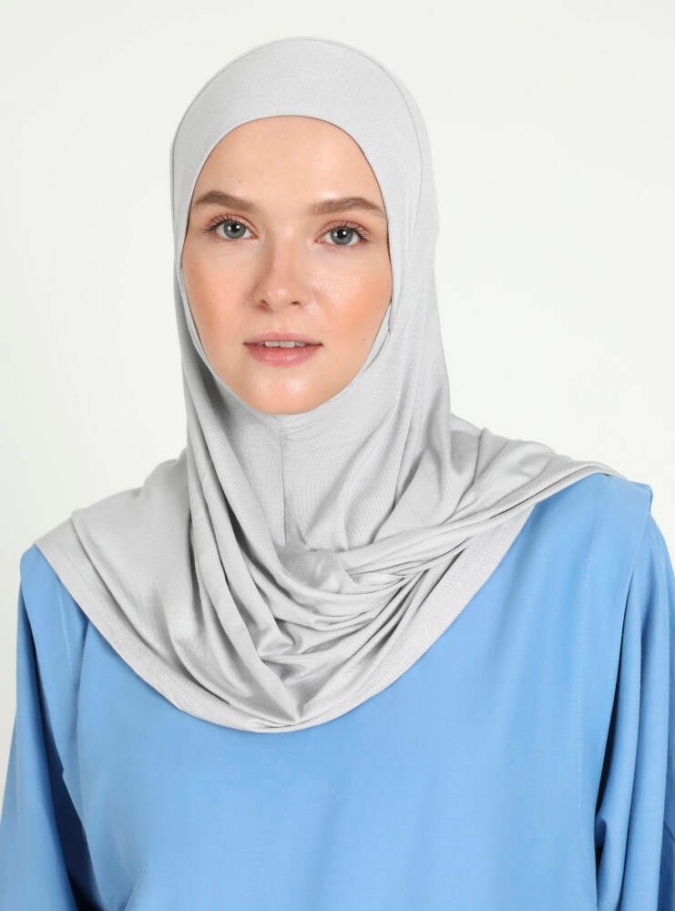 Ecardin Bone Çeneli Rahat Viskon Scarfs Hjab görsel 6