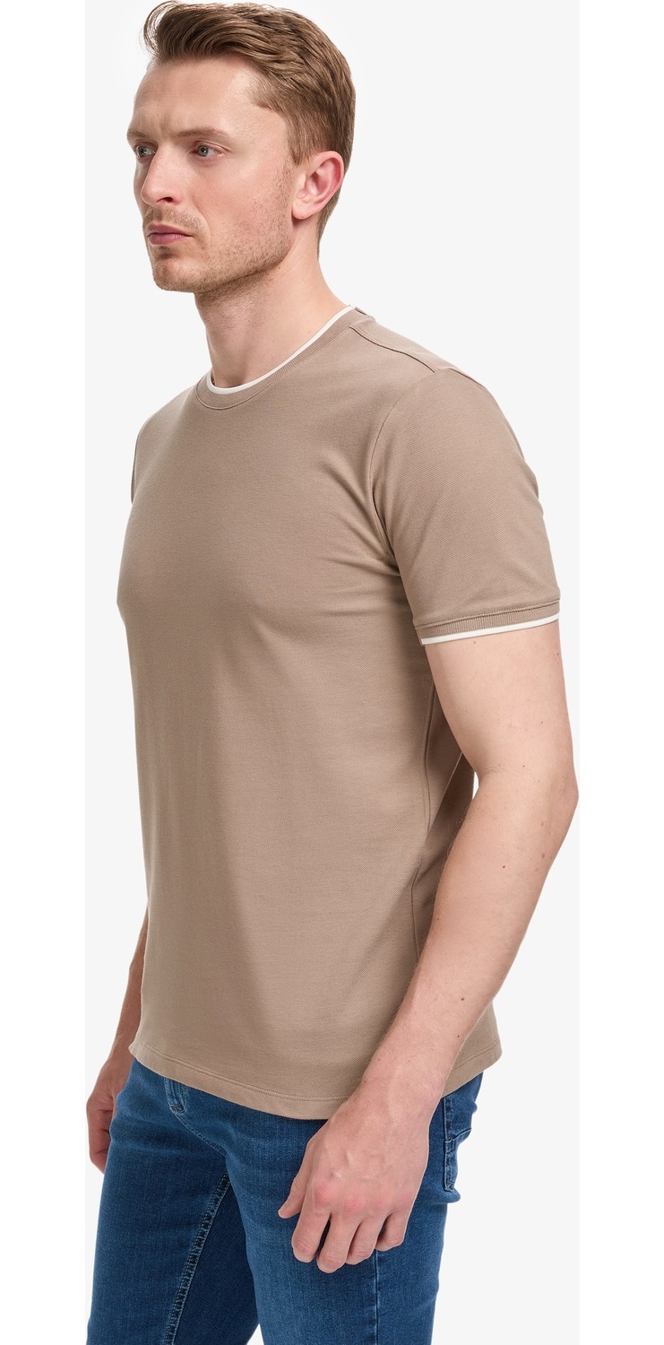 Pierre Cardin Erkek Siyah Slim Fit Tişört 50327865-VR046 görsel 7
