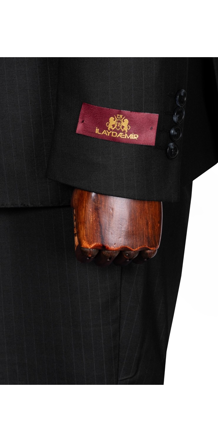 İlayda Emir Luxury, Blazer, Slim Fit, Çizgili, Erkek Takım Elbise görsel 2
