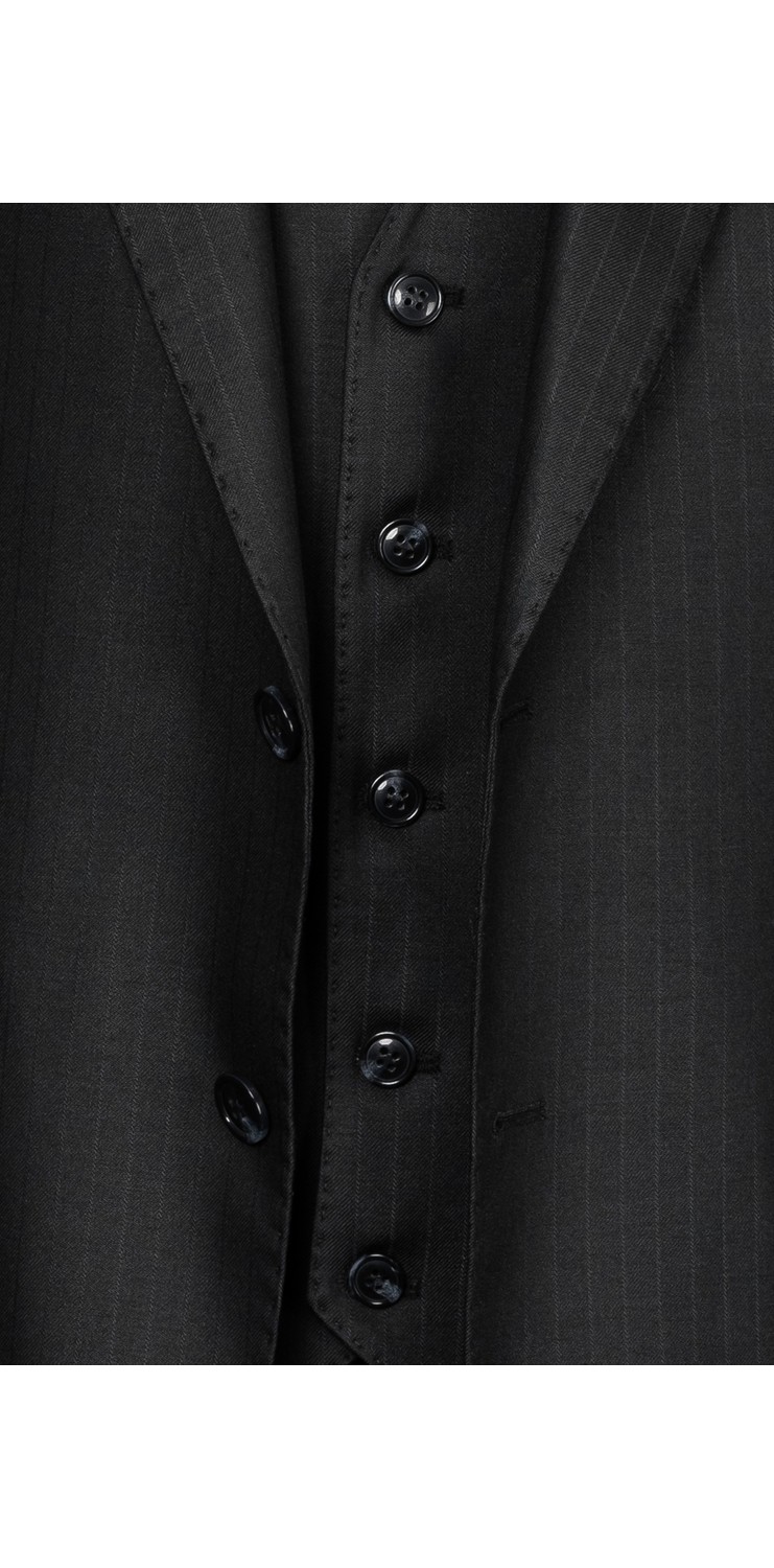 İlayda Emir Luxury, Blazer, Slim Fit, Çizgili, Erkek Takım Elbise görsel 3