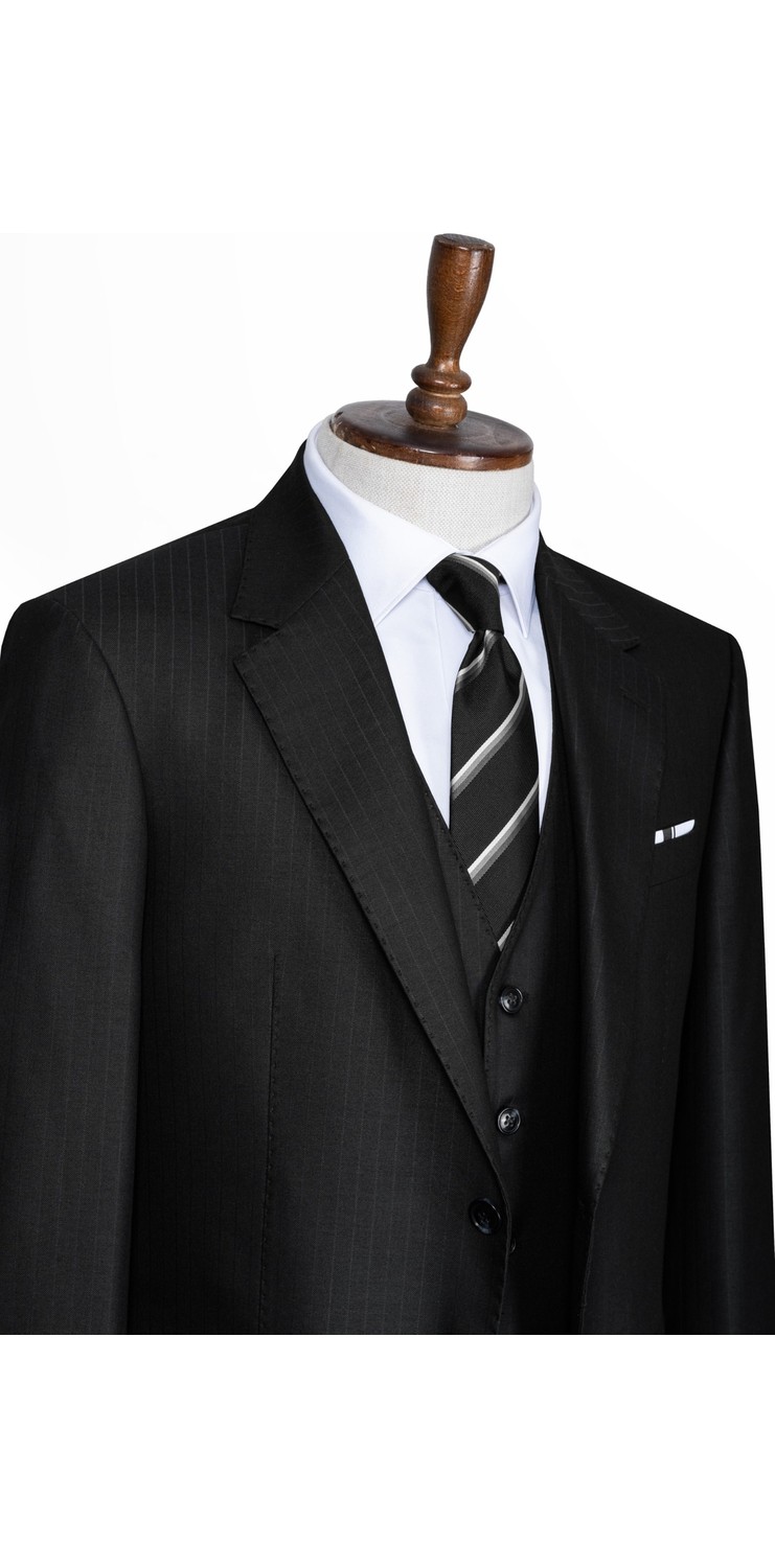İlayda Emir Luxury, Blazer, Slim Fit, Çizgili, Erkek Takım Elbise görsel 4