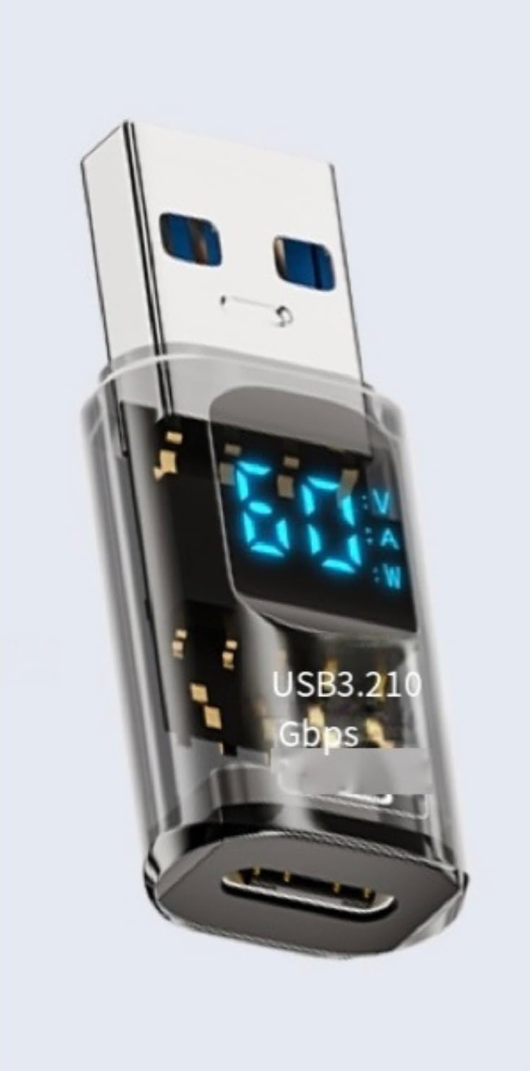 Die Grup Livx Revolution USB 3.2 To Type C Dönüştürücü 60W Hızlı Şarj 10GBPS Veri Transferi Dijital Ekran Otggf