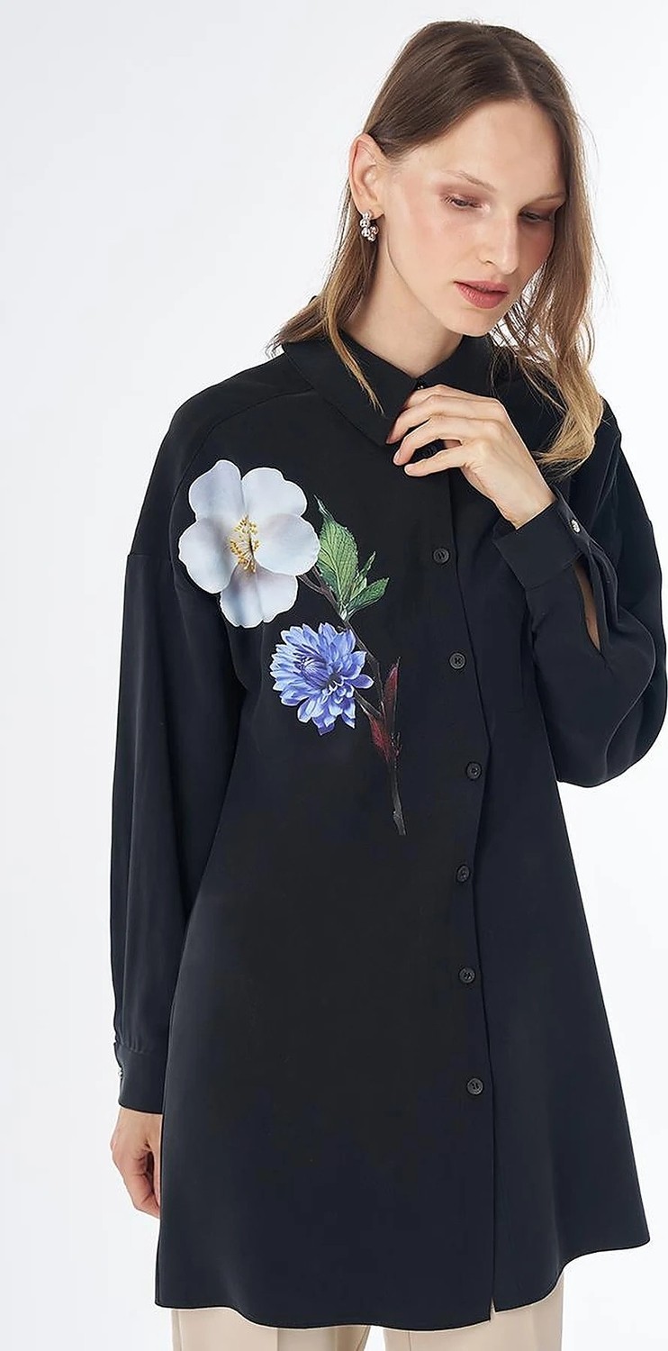 Kayra Floral Baskı Rayon Tunik 21013