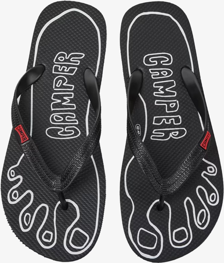 Camper Flip Flop Unisex Siyah Parmak Arası Terlik K500024-001 görsel 2
