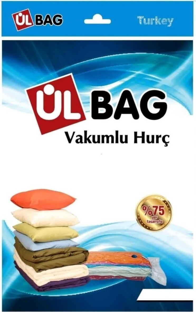 OEM (3 Adet) Büyük Boy (90 cm x 120 Cm) Yorgan,battaniye Baza Altı Için Vakumlu Poşet - Vakumlu Hurç - Vakumlu Torba görsel 2