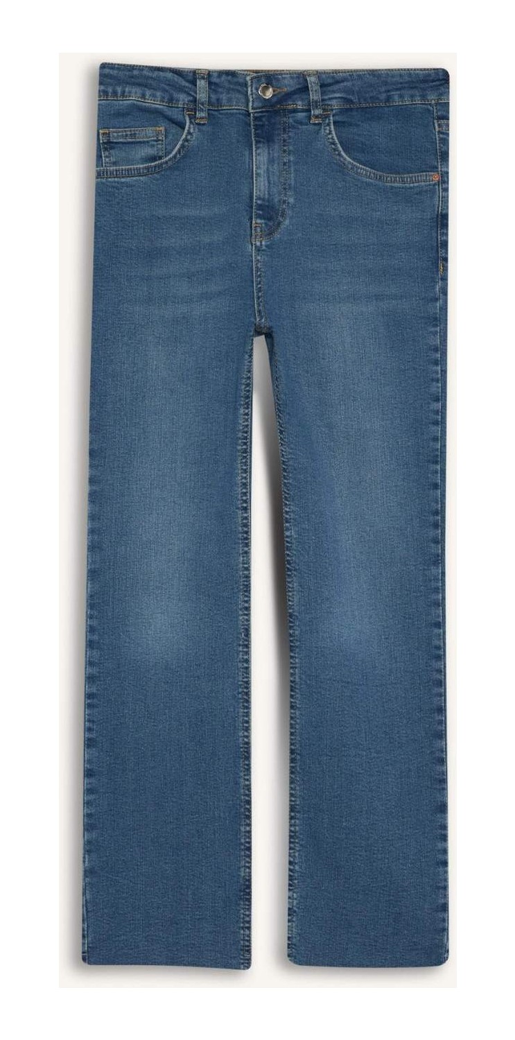 DeFacto Crop Flare Fit Düşük Bel Bilek Boy Jean Yıkamalı Pantolon G2217AX25WN görsel 7
