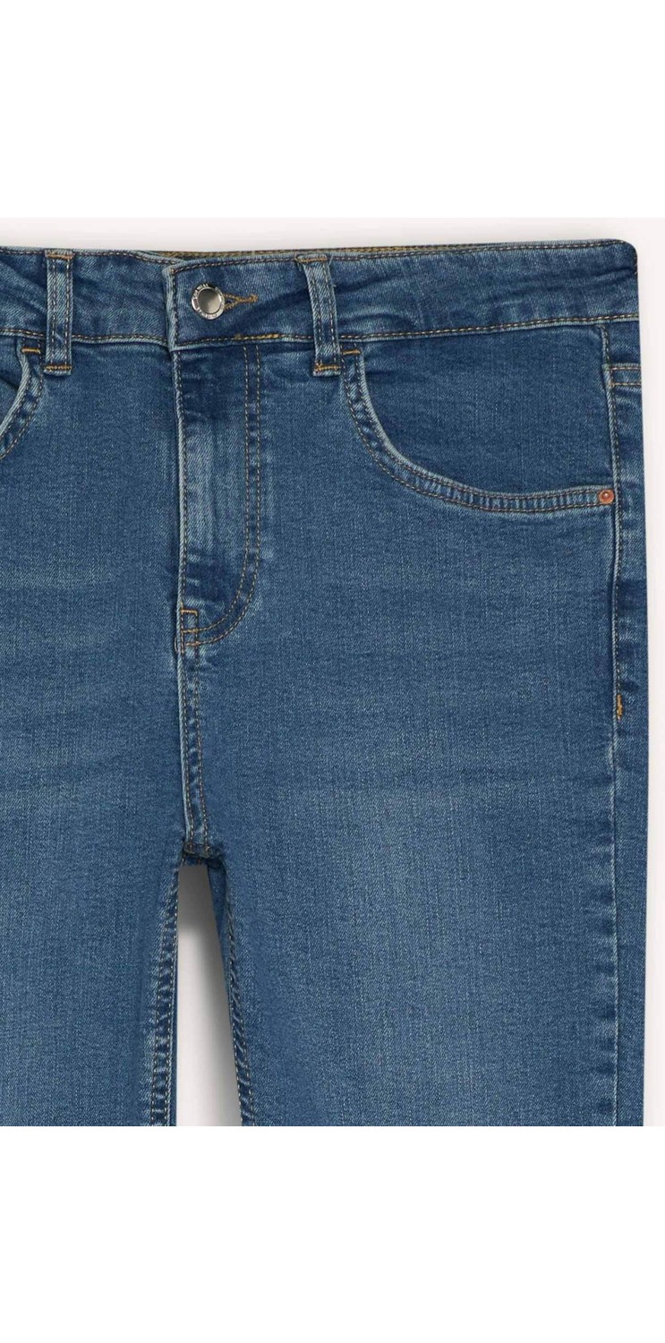 DeFacto Crop Flare Fit Düşük Bel Bilek Boy Jean Yıkamalı Pantolon G2217AX25WN görsel 8
